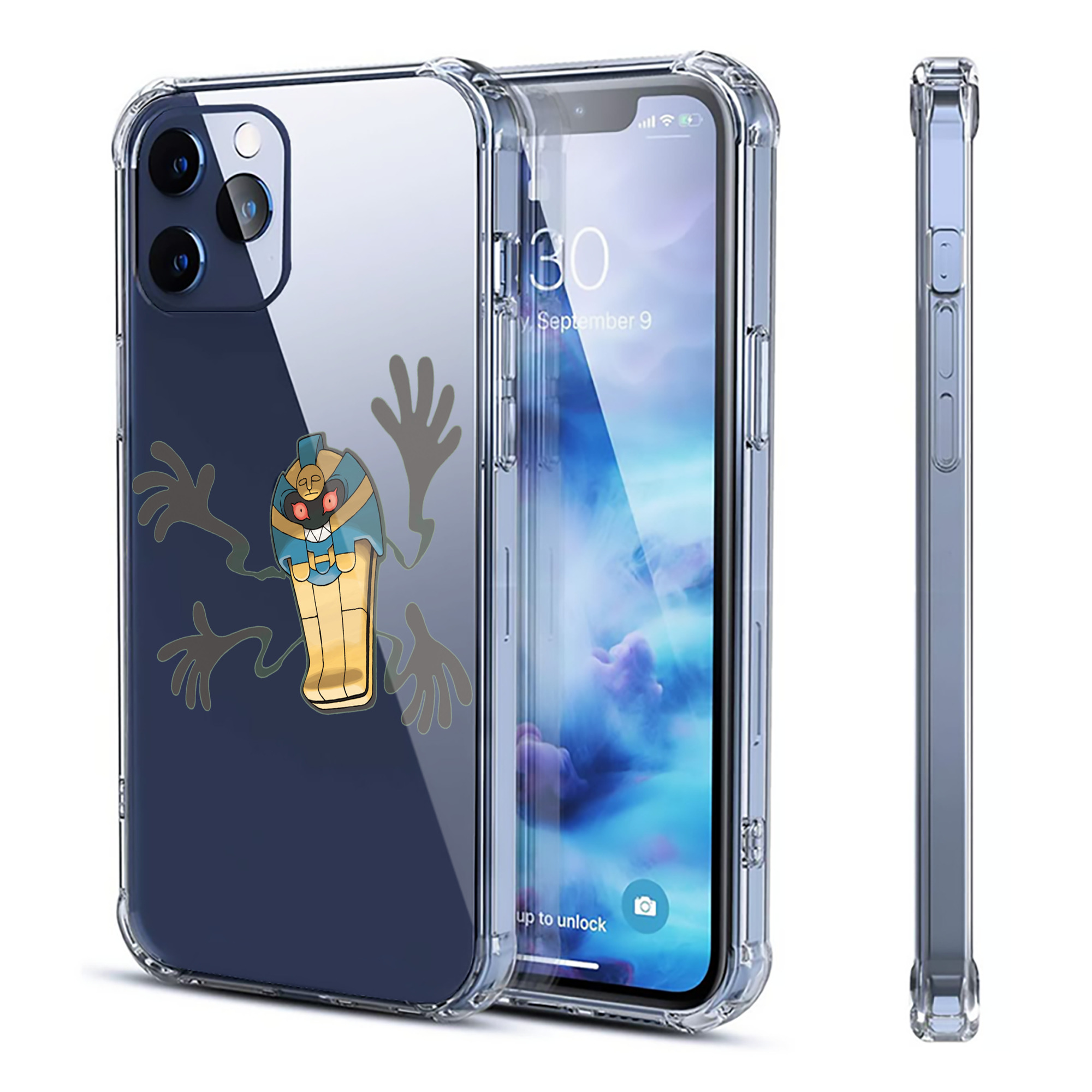 （画像用） ポケットモンスター Pokémon 【iPhone 12シリーズ対応】透明スマホケース（クリアソフトケース）